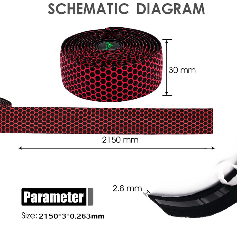 Dây Quấn Tay Lái Xe Đạp Bằng silicone EVA Chống Trượt Thoáng Khí Tiện Dụng