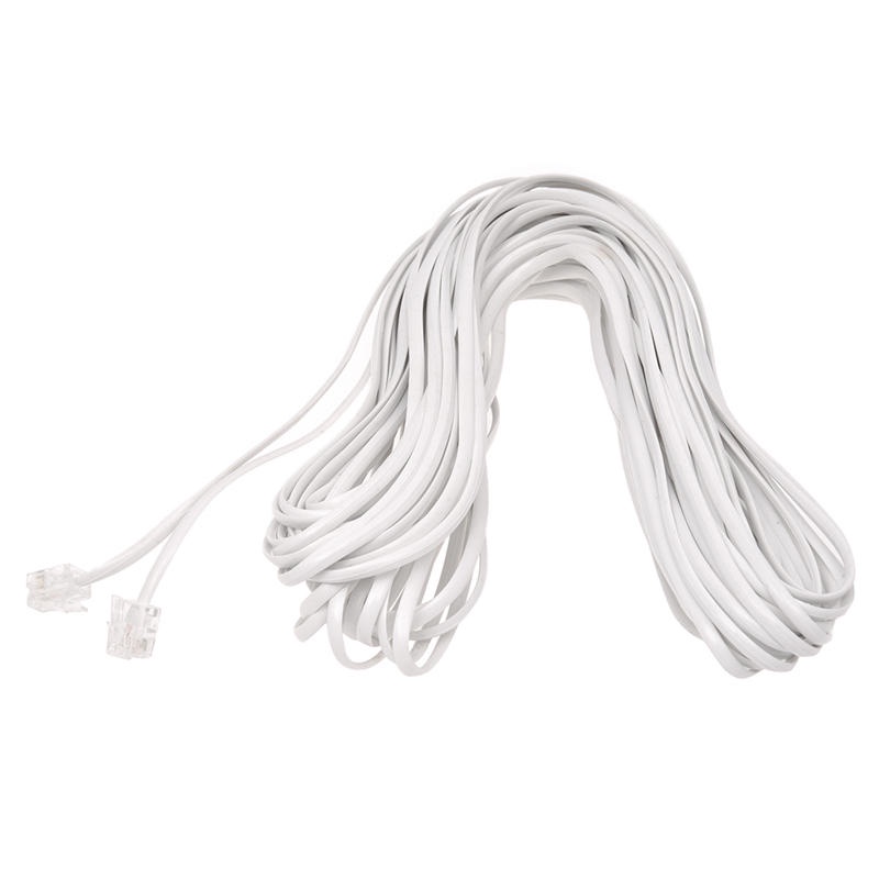 Dây Cáp Kết Nối Điện Thoại Bàn 6P2C RJ11 Dài 14M