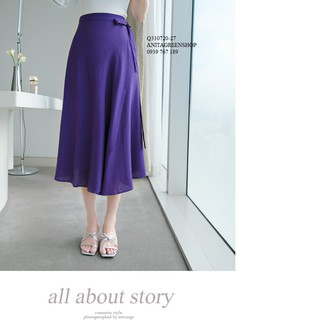 Q310720 CHÂN VÁY XÒE PHỐI NƠ