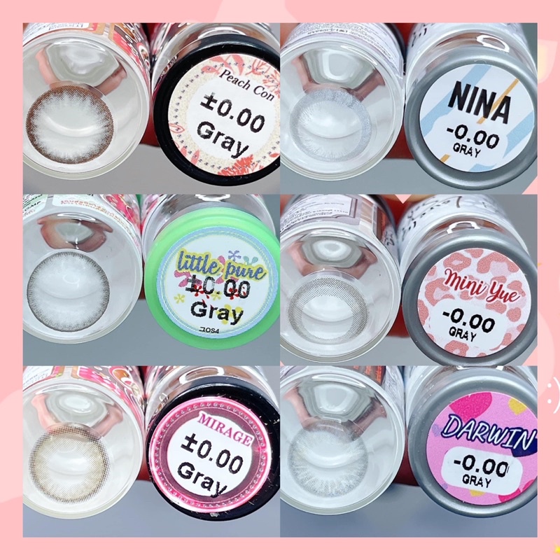 50 mẫu lens Xám Gray -Hot size không giãn 14,0mm không độ_kính áp tròng xám_Sam Eyes_Lens Sam Samm (FREE SHIP)