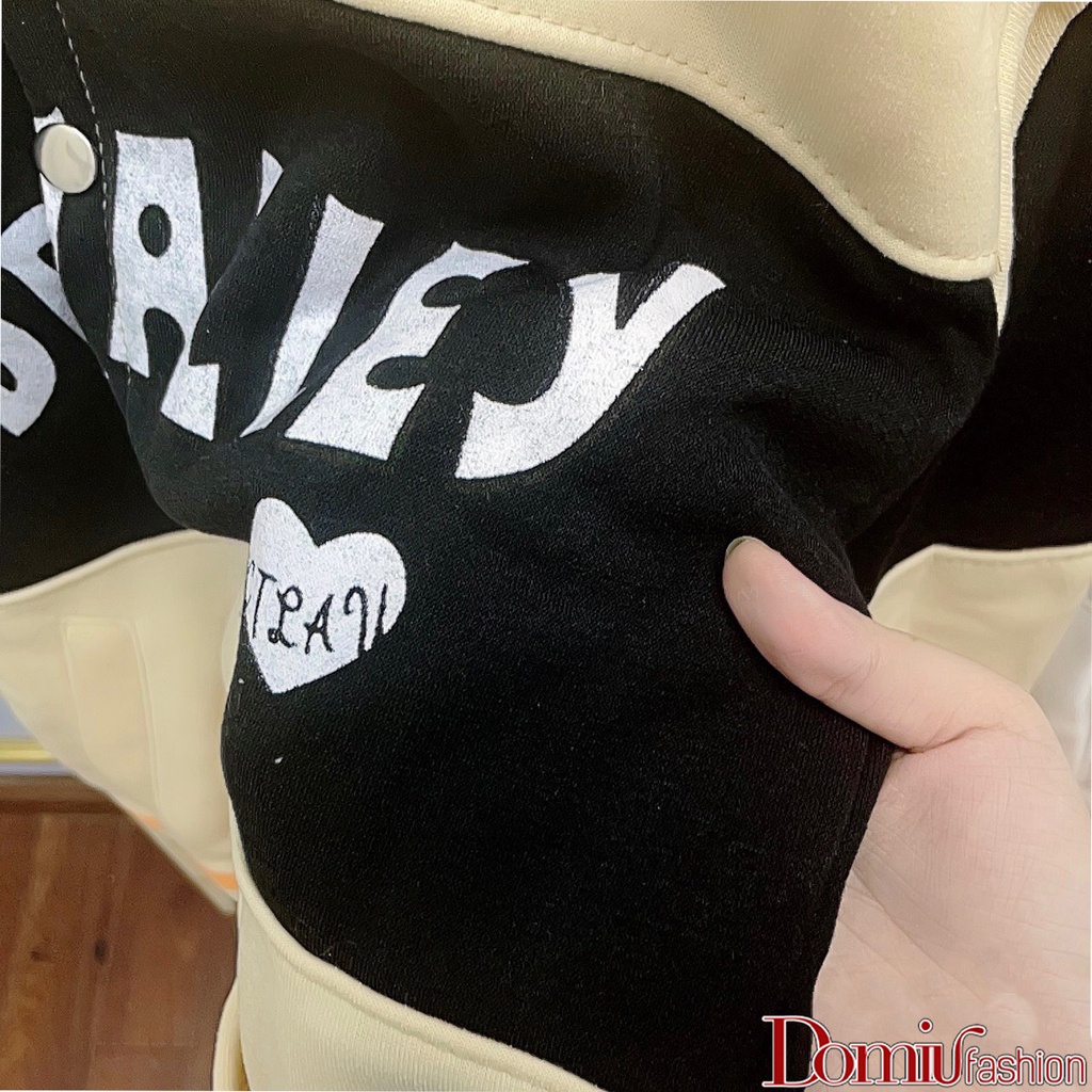 Áo Bomber Nỉ, Áo Bomber Nam Nữ Unisex Phối Chữ Valley Chất Liệu Nỉ -Domiu | BigBuy360 - bigbuy360.vn