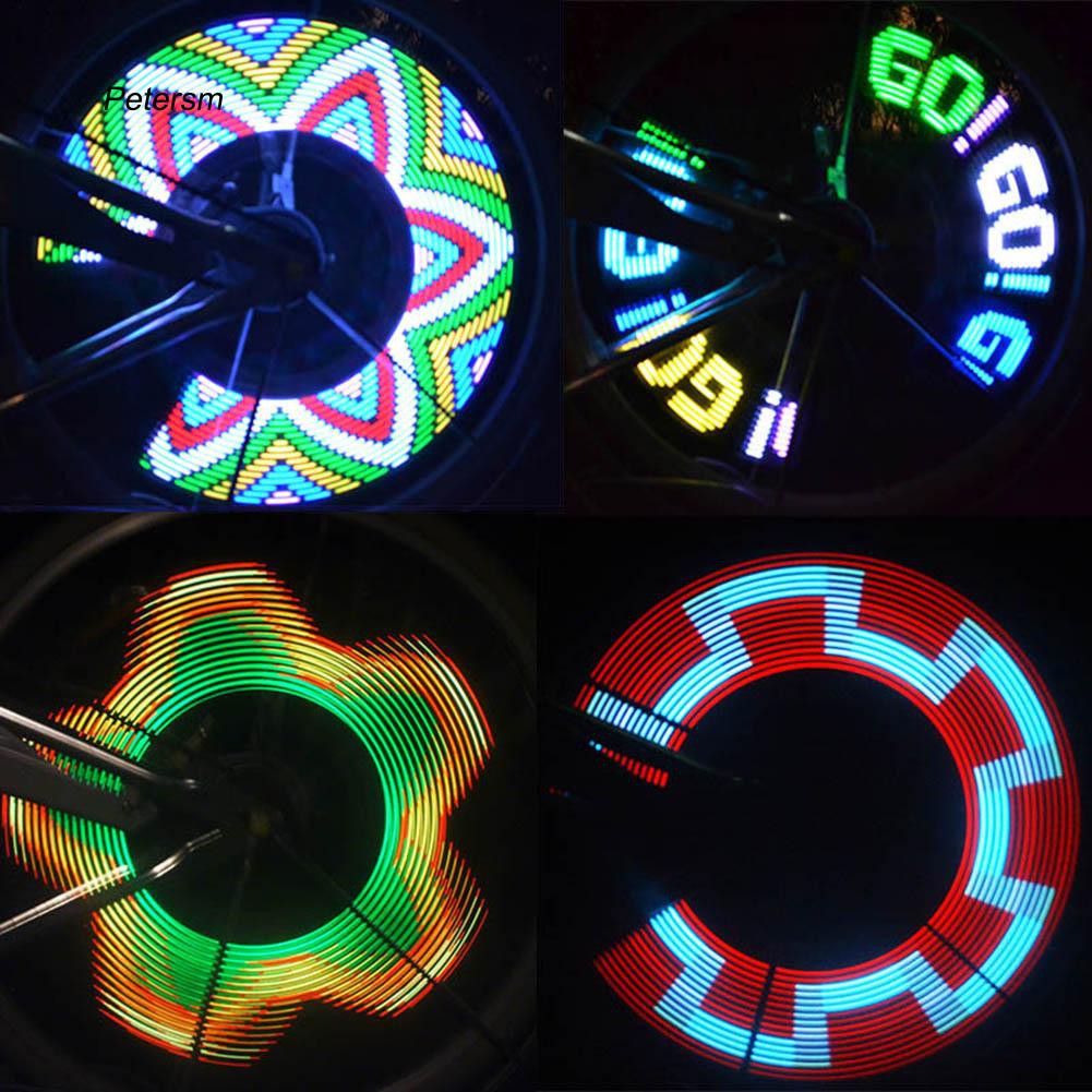 Đèn gắn căm xe đạp 32 bóng LED nhiều màu sắc đẹp mắt