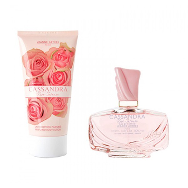 Bộ nước hoa Pháp Jeanne Arthes - CASSANDRA ROSE INTENSE 100ml và sữa dưỡng thể 150ml - Mùi hương hoa hồng | Thế Giới Skin Care