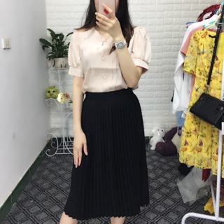 Set chân váy + áo sơ mi siêu đẹp