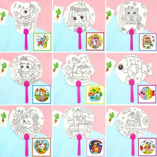 Tranh Quạt Tô Màu 10c