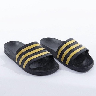 Dép Adidas Adilette Aqua Slides Black/Gold Authentic - 674