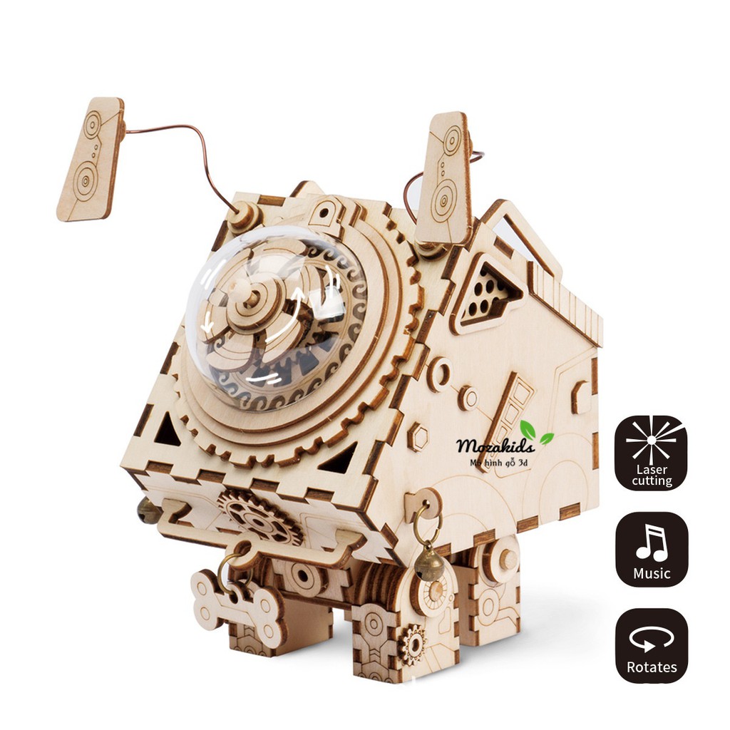 Seymour Music Box Robotime – Mô hình Hộp nhạc Seymour