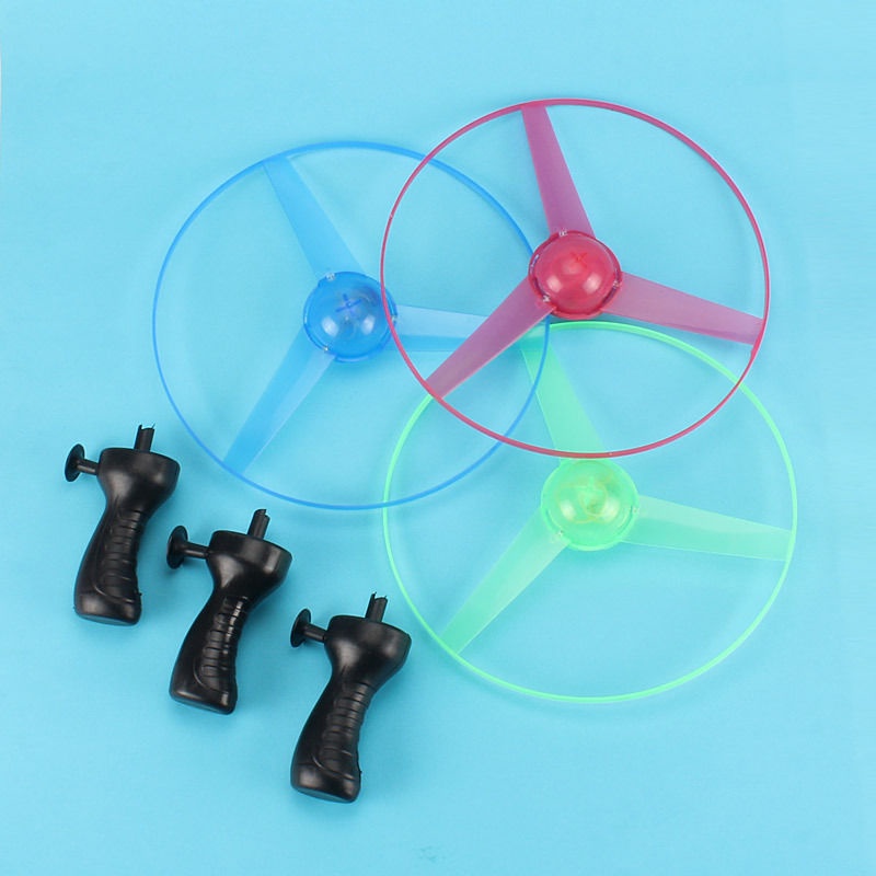 Đồ Chơi Đĩa Bay UFO Lớn Có Dây Kéo Và Đèn flash Phát Sáng Đồ Chơi Ngoài Trời Cho Trẻ Em