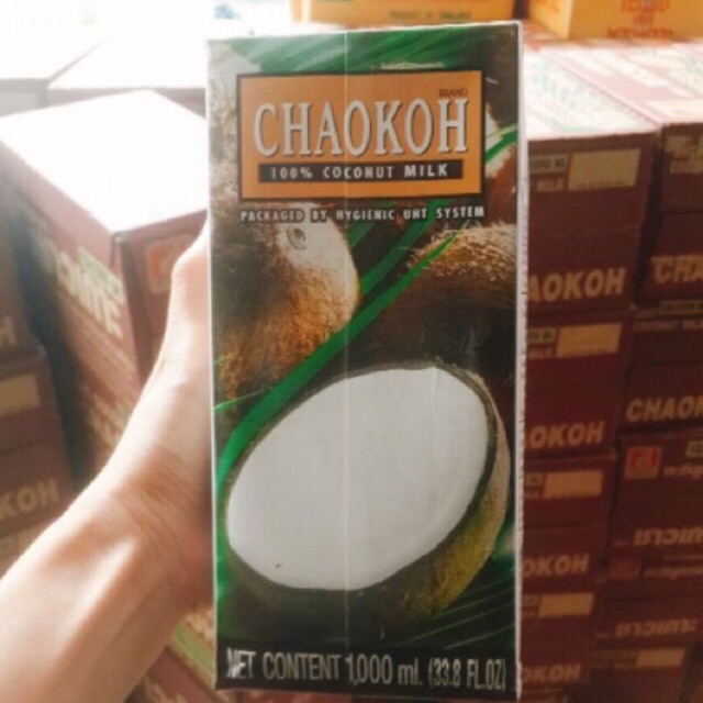 Nước cốt dừa Thái Lan CHAOKOH hộp 1000ml