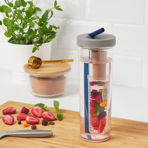 CỐC CÓ ỐNG HÚT UPPLADDA IKEA 0,7 l