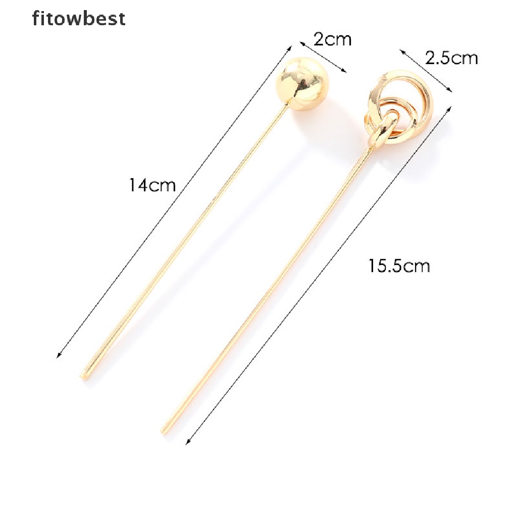 Trâm Cài Tóc Hình Nĩa Màu Vàng Cho Nữ