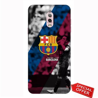Ốp lưng Samsung J7 Plus - nhựa dẻo Silicone in hình Câu lạc bộ Barcelona (Sọc chéo)