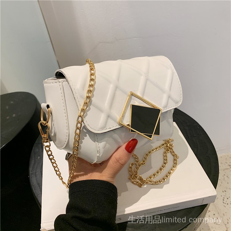 CHANEL Túi đeo chéo vuông nhỏ thời trang nữ 2021