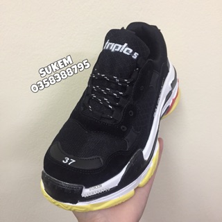 [KÈM HỘP] GIÀY BALEN TRIPLE S MÀU ĐEN 36-43