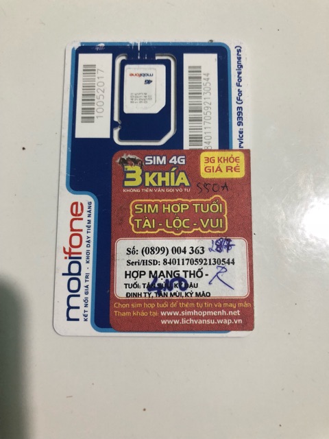 Sim 10 số Tài Khoản Khủng 360k