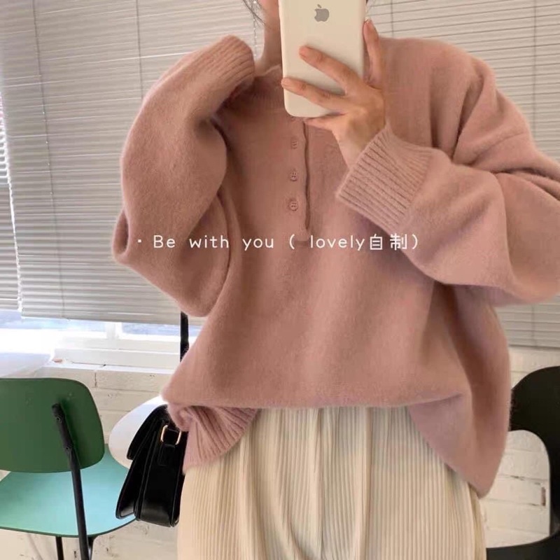 Áo Len Mềm Pastel Hàn Xẻng | BigBuy360 - bigbuy360.vn