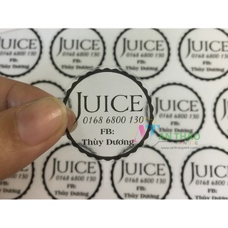 Tem nhãn decal TRONG cao cấp