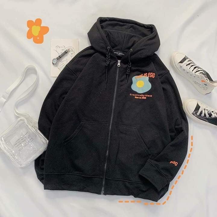 Áo Hoodie Nữ Nam - Áo Khoác Nỉ Unisex EGG 2 Màu Siêu Hot (FREESHIP) | BigBuy360 - bigbuy360.vn