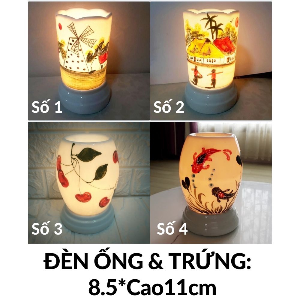 Đèn xông tinh dầu thơm phòng đuổi muỗi sứ cắm điện cỡ Lớn(Bảo hành Vỡ)Chọn kèm 1 Tinh dầu 10ml