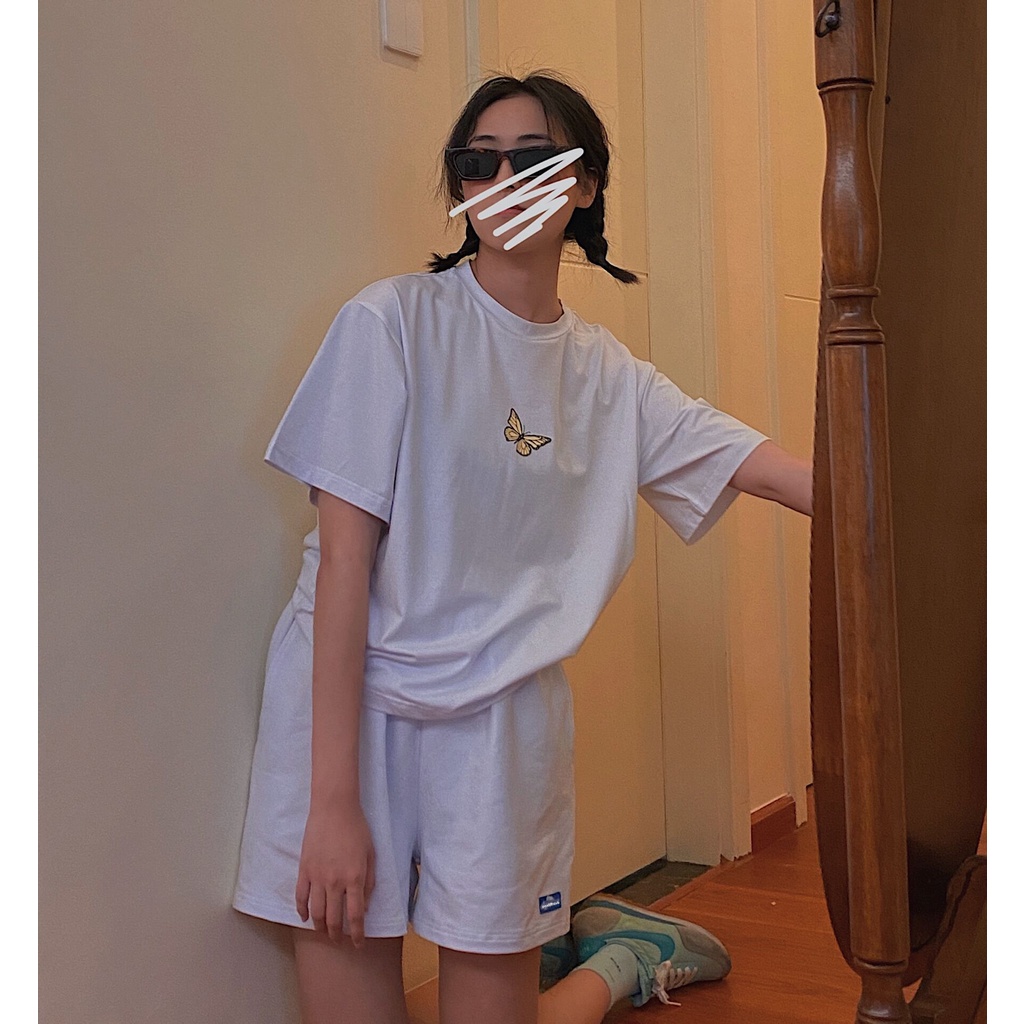 Xiaozhainv Quần short thể thao ống rộng thời trang Hàn Quốc mới năng động cho nữ