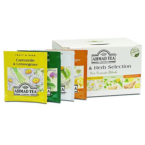 BST 4 vị Trà Thảo Mộc - Ahmad Fruit & Herb Collection (túi lọc có bao thiếc - 20 túi/hộp)