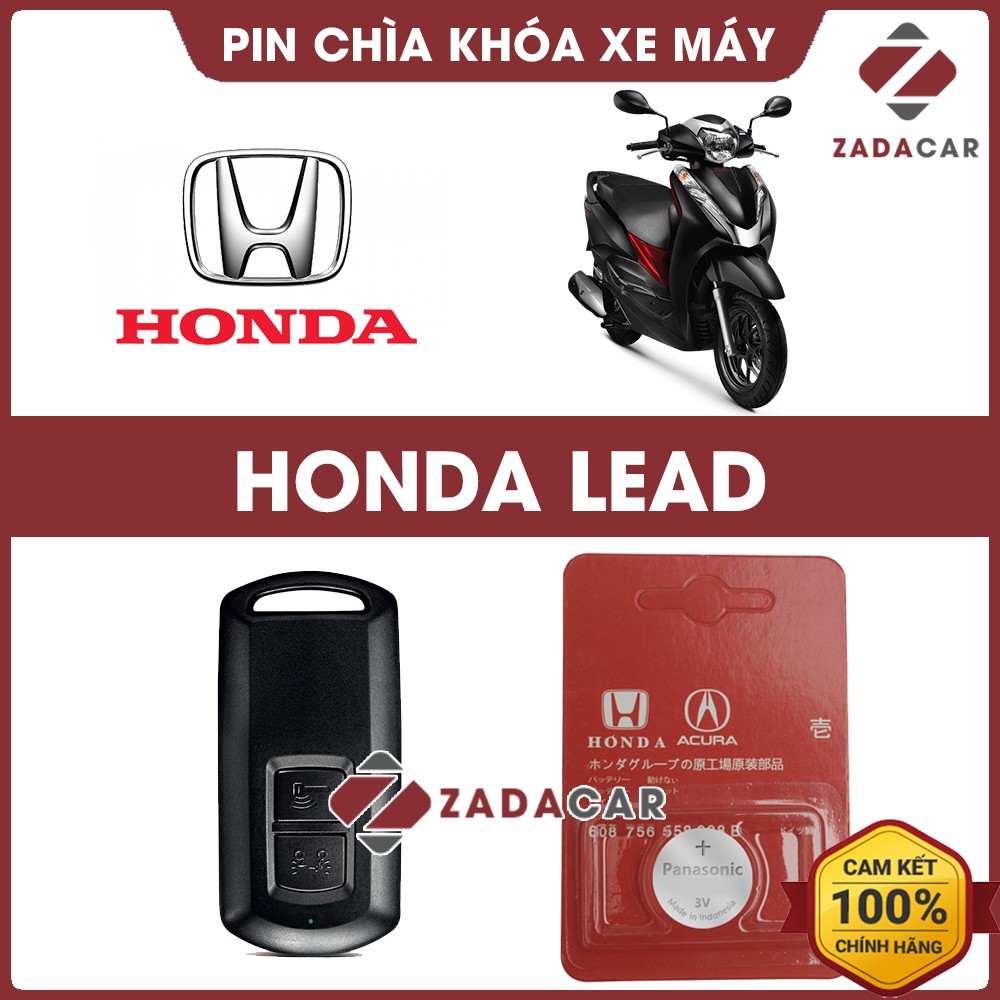 Pin chìa khóa xe máy Honda Lead chính hãng Honda sản xuất tại Indonesia 3V Panasonic