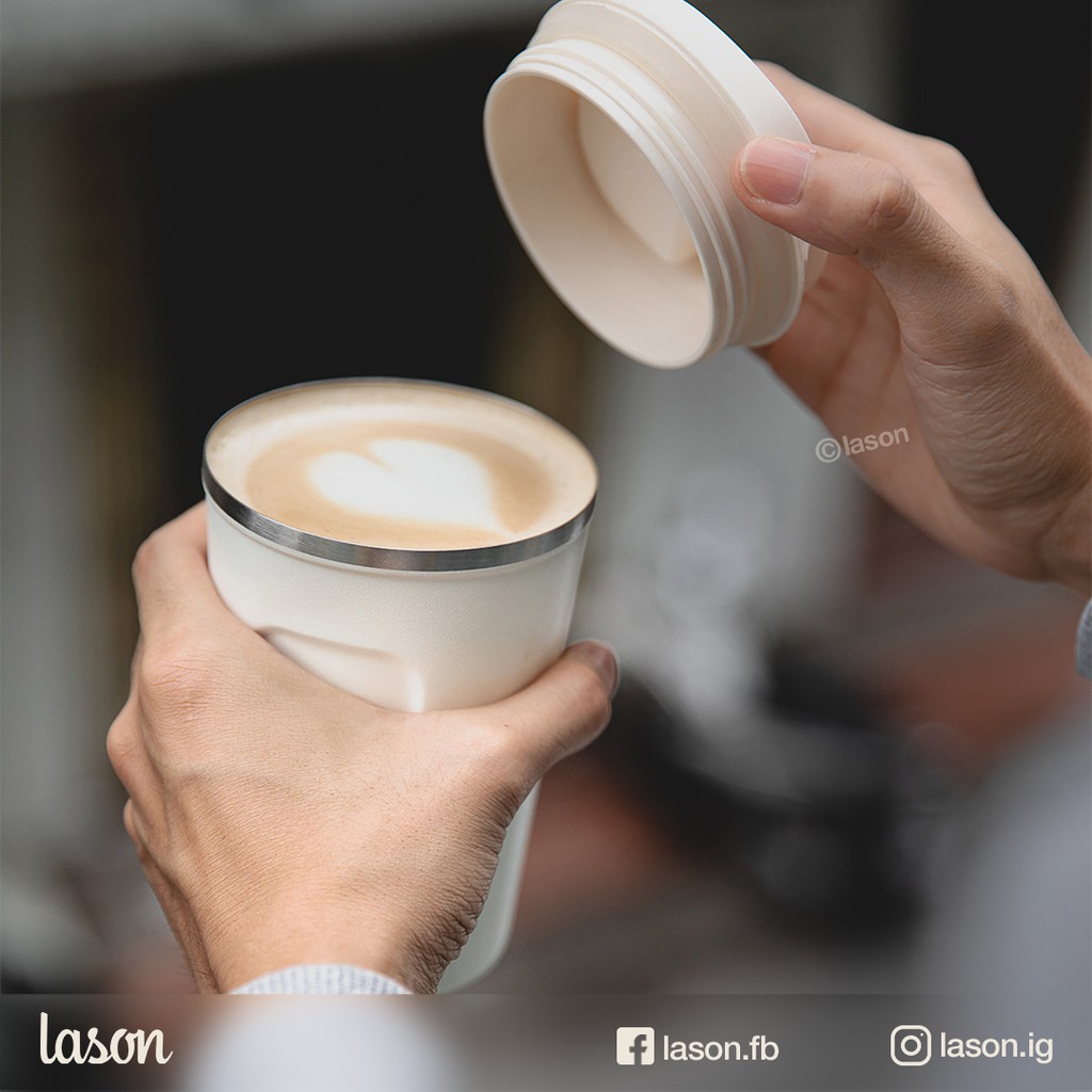 Cốc giữ nhiệt Coffee Holic 01 Lason chống tràn, ly giữ đá, ly nước, cốc đựng nước, 8 tiếng không tan hết đá | BigBuy360 - bigbuy360.vn