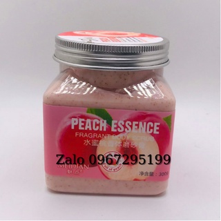 Tẩy tế bào chết Body hương hồng đào cải thiện da viêm lông, sạch bề tạo cảm giác mềm se khít lỗ chân lông.