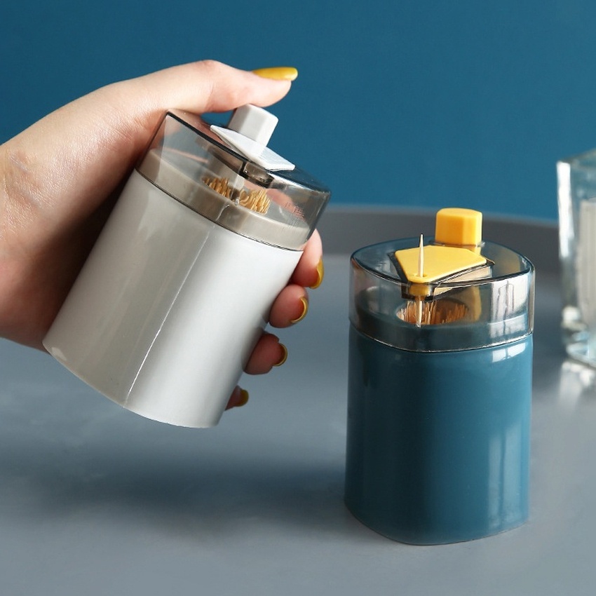 Hộp đựng tăm xỉa răng cao cấp thông minh nút bấm tự động nhã tăm tiện lợi phù hợp với mọi gia đình [Ngẫu Nhiên] Angola