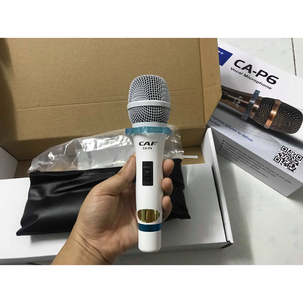 Micro karaoke có dây cao cấp CAF p6 chính hãng hàng cực chuẩn