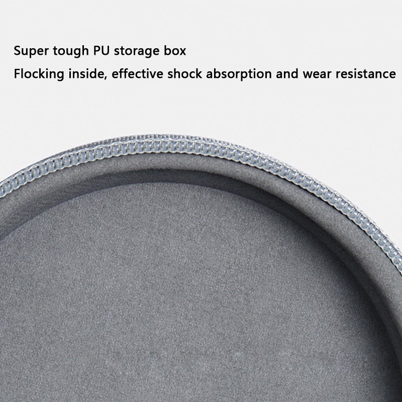 Hộp Đựng Bảo Vệ Mắt Kính Hình Tròn Có Khóa Kéo Dành Cho Nam Nữ