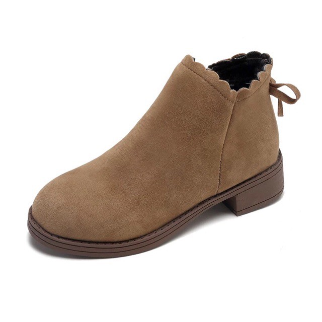 Boot nữ cổ ngắn da lộn giày nữ bốt bệt boots siêu đẹp M109 Mai Aries Store | WebRaoVat - webraovat.net.vn