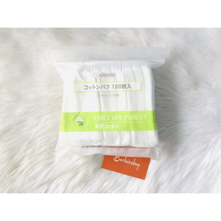 Bông Tẩy Trang Miniso 180 Miếng/Gói | BigBuy360 - bigbuy360.vn