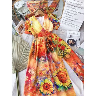 ĐẦM MAXI HOA XINH XINH