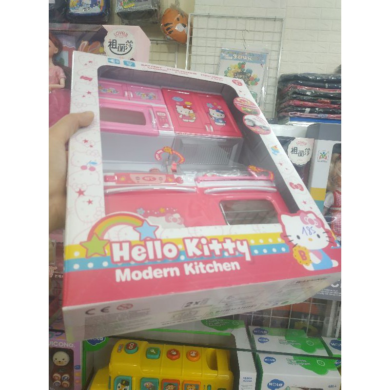 Bộ đồ chơi bếp nấu ăn Hello Kitty có nhạc