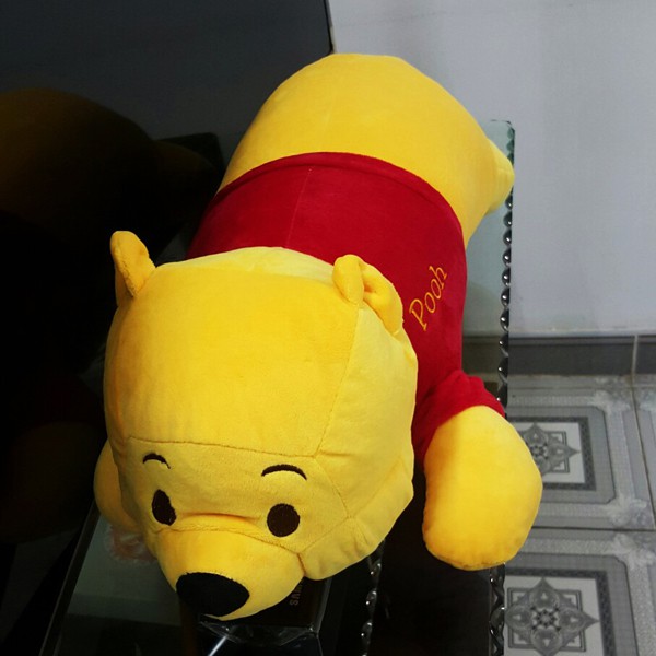 GỐI ÔM GẤU POOH (60 CM) G25 (VÀNG PHỐI ĐỎ)