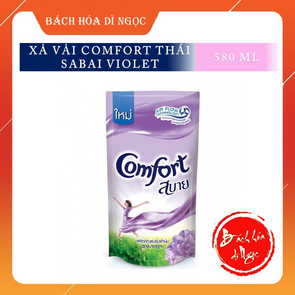 [HÀNG THÁI] NƯỚC XẢ VẢI COMFORT SABAI VIOLET 580ML HƯƠNG HOA VIOLET QUYẾN RŨ