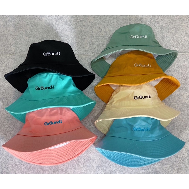 [Mã FAMARAL1 giảm 10K đơn 50K]MŨ VÀNH KAKI MÀU PASTEL THÊU GROUD