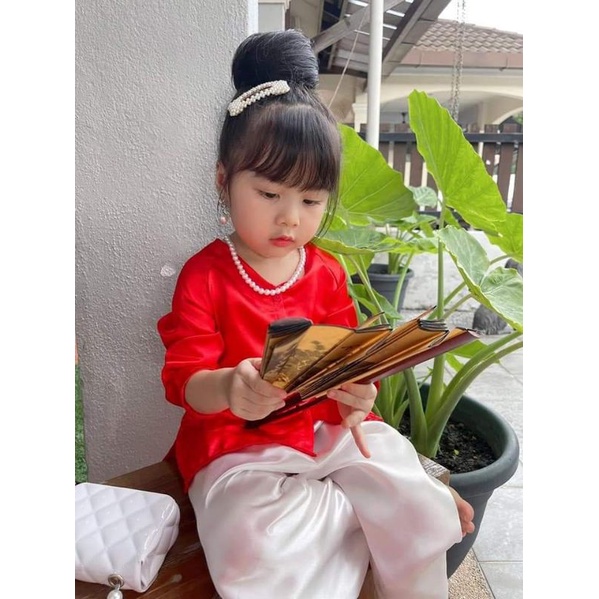 Dây chuyền ngọc trai nhân tạo cho bé