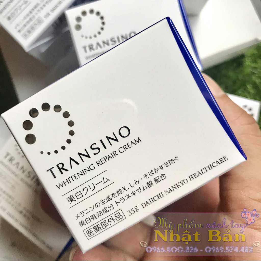Kem đêm trắng da Transino whitening repair cream 35g