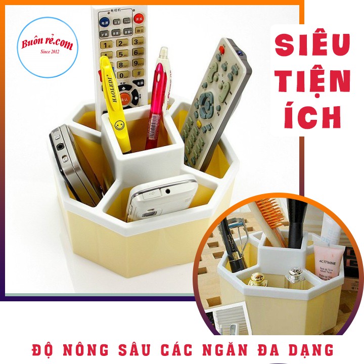 Khay tiện ích hình lục giác 5 ngăn nhựa Việt Nhật (MS: 1337) - Buôn Rẻ 01257