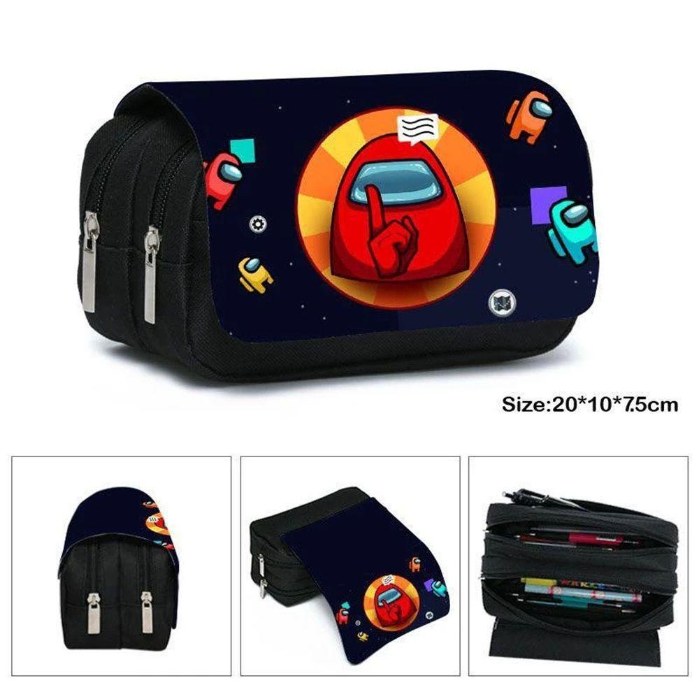 Hộp Đựng Bút Chì Sức Chứa Lớn Chống Nước In Hình Anime Dùng Làm Quà Tặng Sinh Nhật Cho Học Sinh