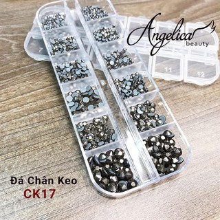 🐾đồ nail🐾 đá nail - ck17 - đá chân keo khay mix size siêu sáng - siêu đẹp - siêu bền