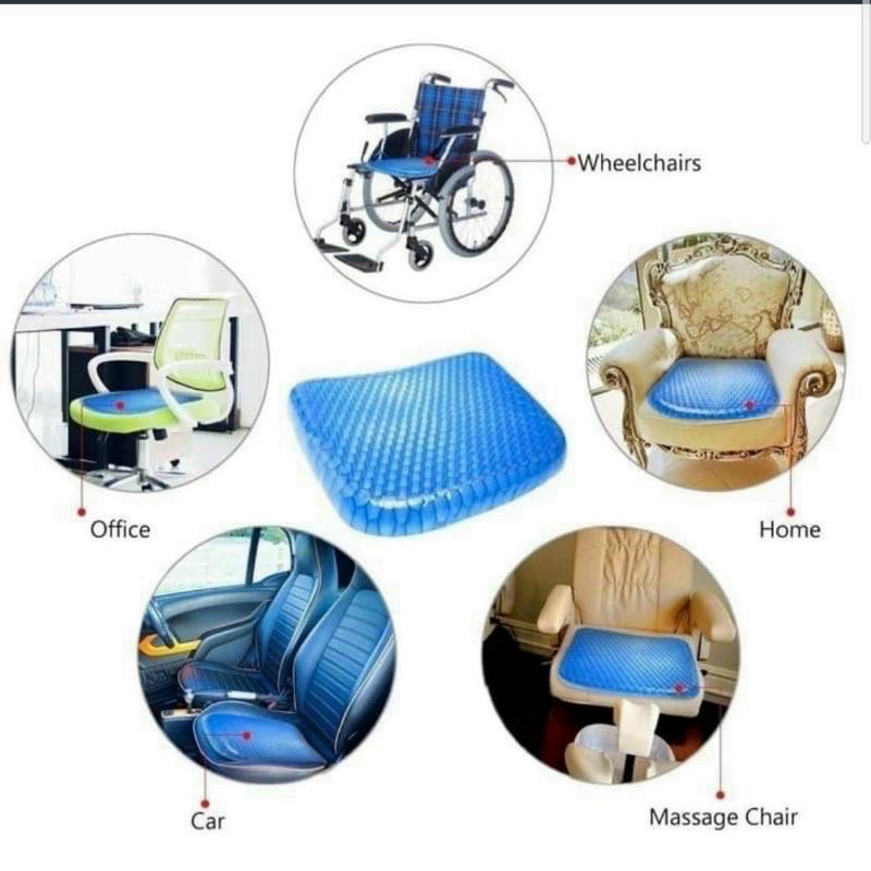 Đệm ngồi silicon cao cấp thoáng khí chống đau mỏi,nệm ngồi thông minh 3D thoáng khí chống trĩ