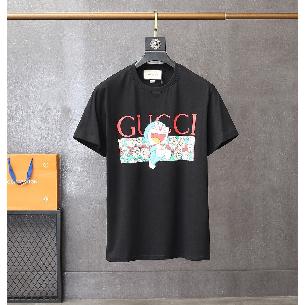 Gucci Áo Thun Tay Ngắn In Hình Doraemon 2021 Thời Trang Mùa Xuân
