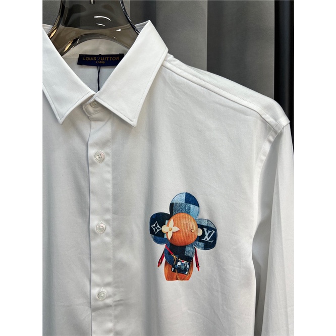 Áo Sơ Mi Nam Tay DàI VảI Cotton L0uis Vu1tt 2022, Size M-4XL