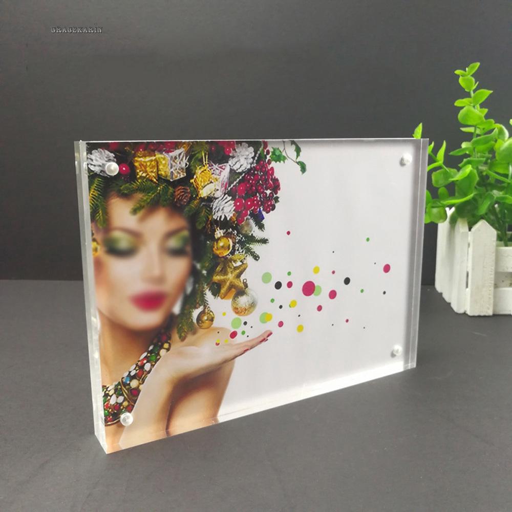 Khung Ảnh Để Bàn Nam Châm Bằng Nhựa Acrylic