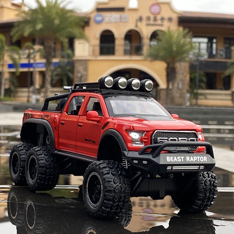 Xe mô hình Ford F150 Raptor 6×6 1:28 CZ