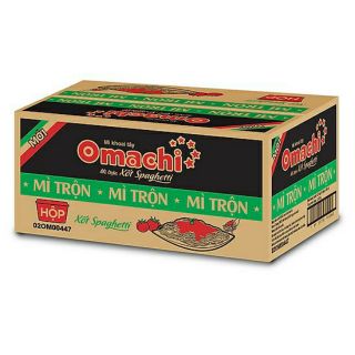 Thùng mì trộn omachi sốt spaghetti 12 hộp
