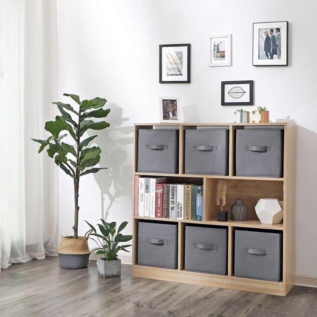 Hộp vải - Hộp đựng đồ - Kích Thước VỪA CHUẨN Với Kệ Sách Tổ Ong